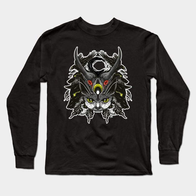 illustration of night dwellers Long Sleeve T-Shirt by Behold Design Supply